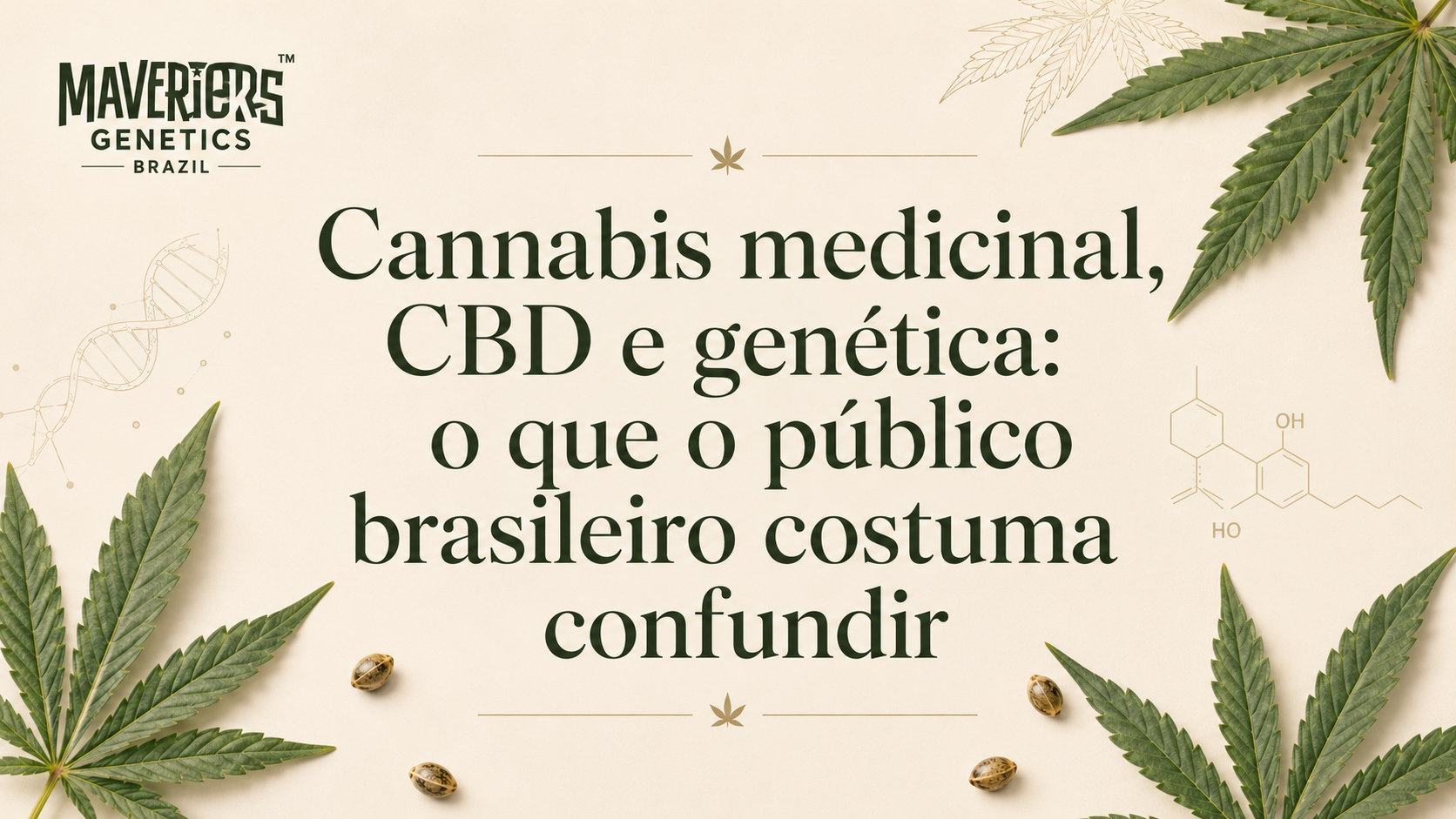 Cannabis medicinal, CBD e genética: o que o público brasileiro costuma confundir